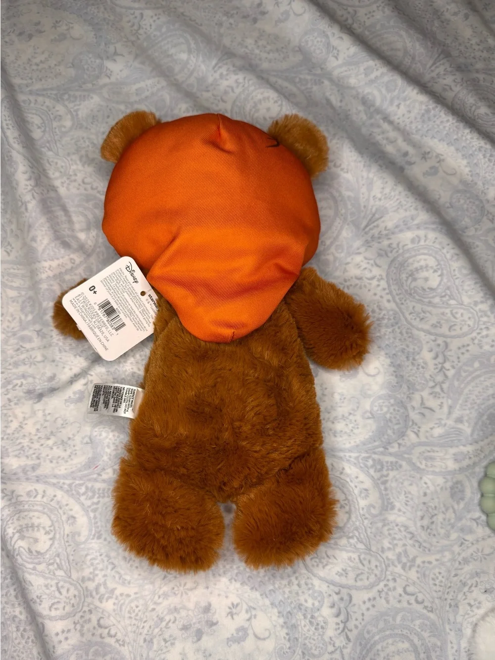Star Wars Soft Plush Ewok Infant Toy - Brown and Orange
